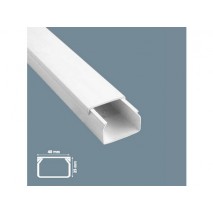 lišta PVC LS 40x25 biela (2m) (bal.42m)